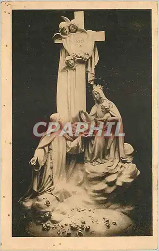 Cartes postales la Chapelle des Carmelites de Lisiseux - Groupe sculpte dominant le Maitre-Autel