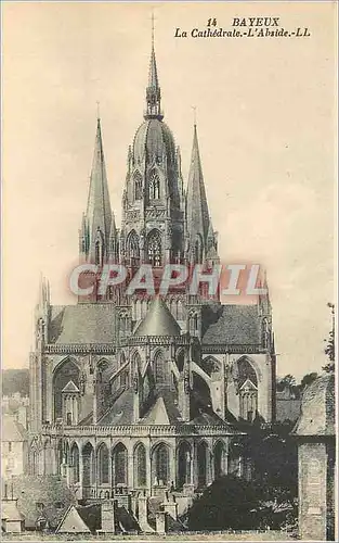 Cartes postales Bayeux la cathedrale - l'Adbside