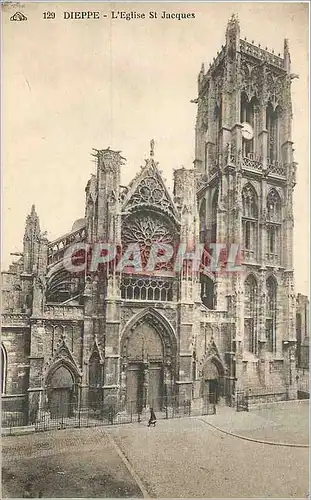 Cartes postales Dieppe - l'eglise St Jacques