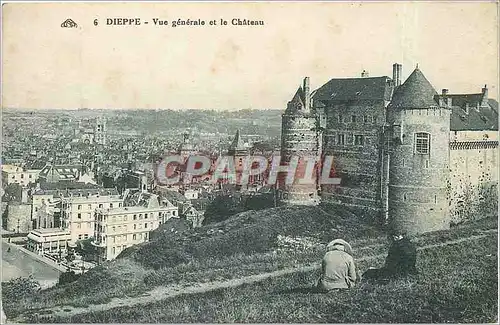 Ansichtskarte AK Dieppe - vue generale et le ch�teau