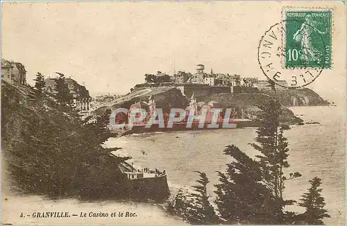 Cartes postales Granville - le casino et le Roc