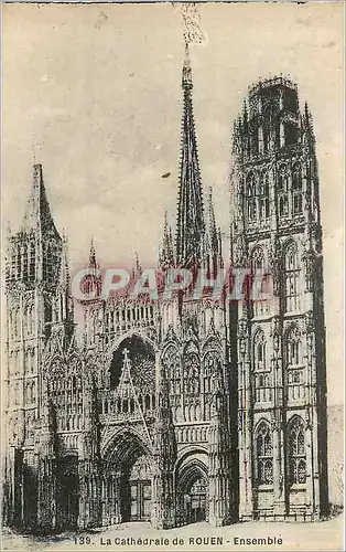 Cartes postales La Cathedrale de Rouen - ensemble