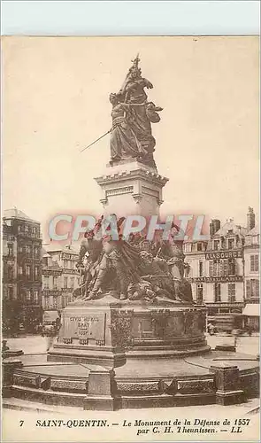 Ansichtskarte AK Saint-Quentin - le monument de la defense de 1557