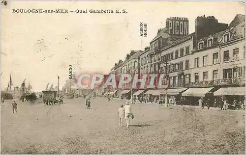 Cartes postales Boulogne sur Mer - Quai Gambetta