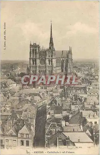 Cartes postales Amiens - Cathedrale a vol d'oiseau