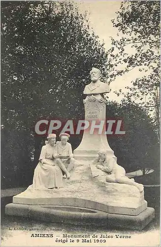 Cartes postales Amiens - Monument de Jules Verne