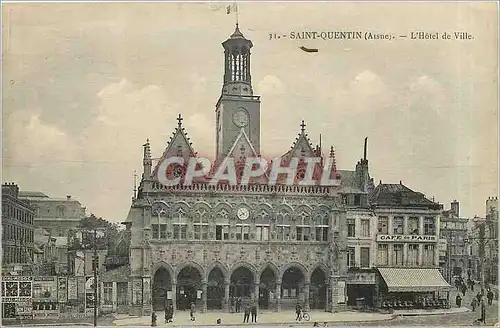 Cartes postales Saint-Quentin Aisne - l'hotel de ville