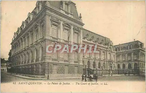 Ansichtskarte AK Saint-Quentin -le palais de justice