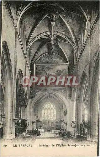 Cartes postales Le Treport -interieur de l'eglise Saint-Jacques