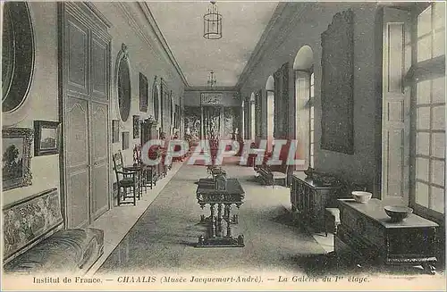 Cartes postales Institut de France - Chaalis Musee Jacquemart-Andre La galerie du 1er etage