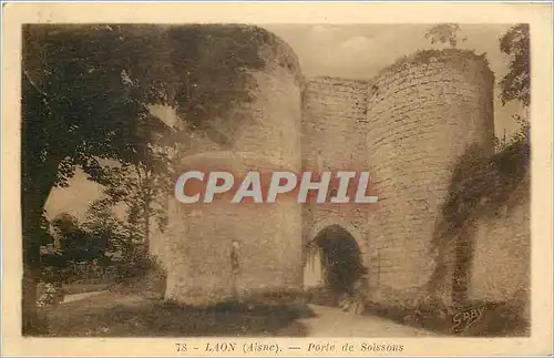 Cartes postales Laon Aisne Porte de Soissons