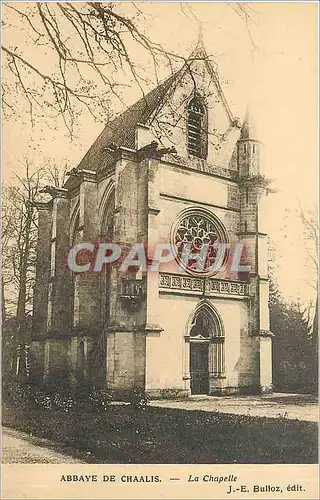 Ansichtskarte AK Abbaye de Chaalis la chapelle