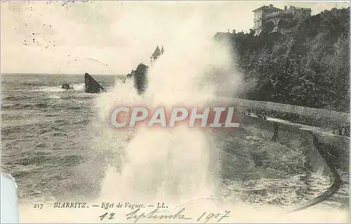 Cartes postales Biarritz - effet de vagues