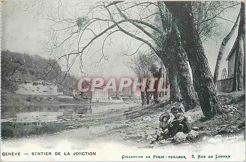 Ansichtskarte AK Geneve - sentier de la jonction