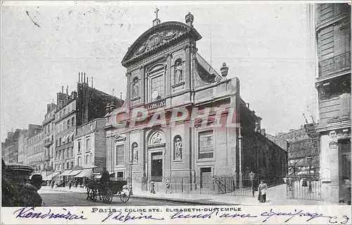 Ansichtskarte AK Paris - eglise Ste Elisabeth-du-Temple