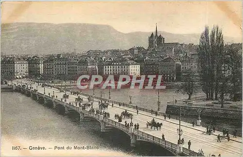Cartes postales Geneve - pont du Mont-Blanc