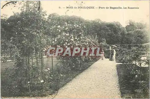 Cartes postales Bois de Boulogne - parc de Bagatelle La Roseraie