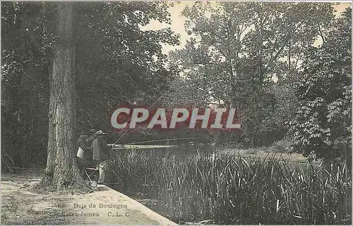 Ansichtskarte AK Bois de Boulogne - lac Saint-James Peche Pecheur