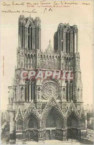 Cartes postales la cathedrale - le grand portail