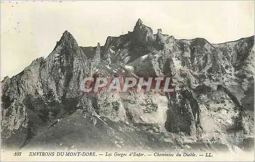 Ansichtskarte AK envrons du Mont-Dore - les gorges d'enfer cheminee du diable