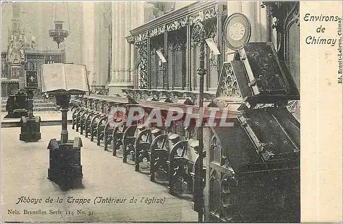 Cartes postales Abbaye de la Trappe interieur de l'eglise Environs de Chimay