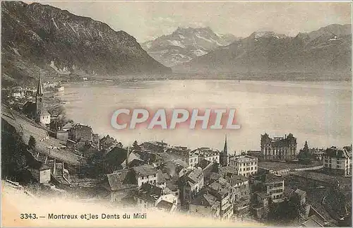 Cartes postales Montreux et les Dents du Midi