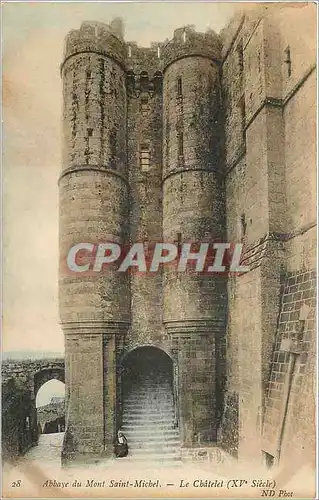 Cartes postales Abbaye du Mont Saint-Michel - le chatelet