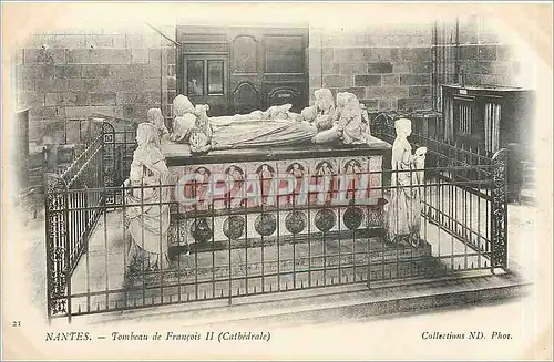 Cartes postales Nantes - tombeau de Fran�ois II cathedrale