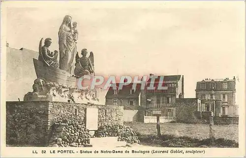 Ansichtskarte AK Le Portel statue de Notre-Dame de Boulogne