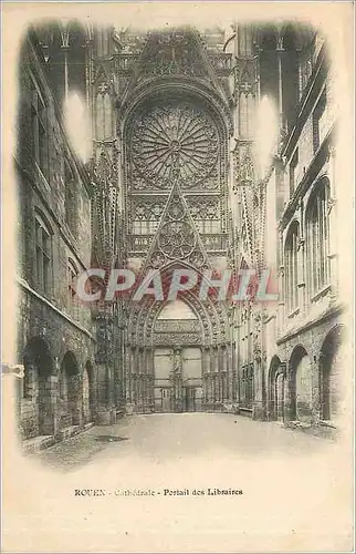 Ansichtskarte AK Rouen - Cathedrale - Portail des libraires