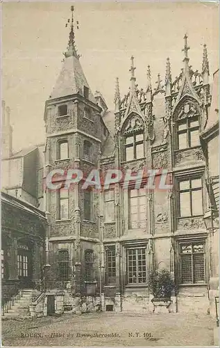 Cartes postales Rouen Hotel du Bourgtheroulde