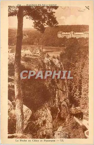 Cartes postales Bagnoles-de-l'Orne - La roche au chien et panorama