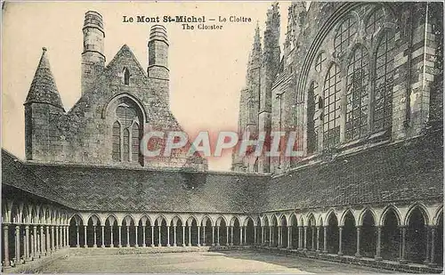 Cartes postales le Mont St-Michel le cloitre