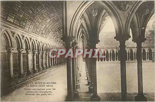 Cartes postales le Mont St-Michel le cloitre