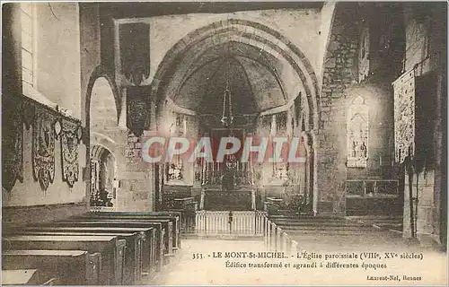 Cartes postales le Mont St-Michel eglise paroissiale