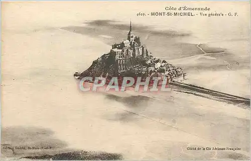 Ansichtskarte AK le Mont St-Michel vue generale