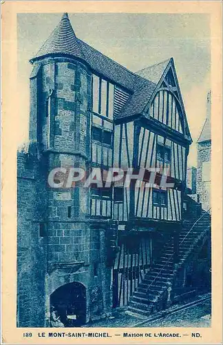 Cartes postales le Mont St-Michel maison de l'arcade