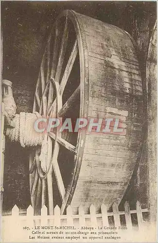 Cartes postales le Mont St-Michel l'abbaye la grande roue