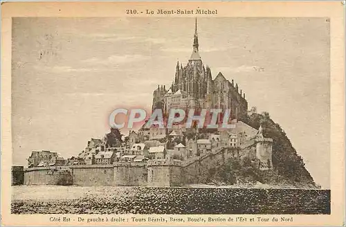 Cartes postales cote Est ( de gauche a droite tours Beatrix bastion de l'est et tour du nord