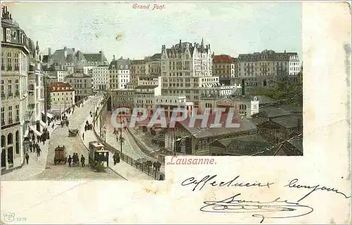 Cartes postales Grand Pont Lausanne