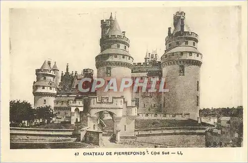 Ansichtskarte AK Pierrefonds Le ch�teau Cote Sud