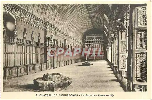 Ansichtskarte AK Ch�teau de Pierrefonds La salle des Preux