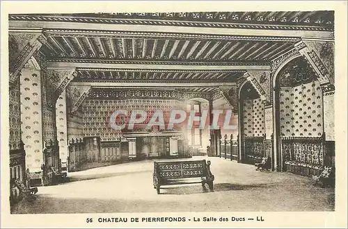 Cartes postales Pierrefonds Le ch�teau La salle des Ducs