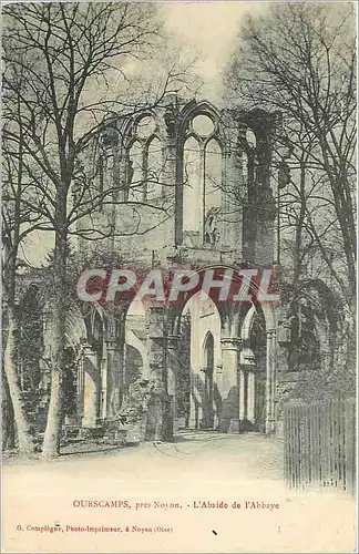 Cartes postales Ourscamps pres Noyon L'abside de l'abbaye