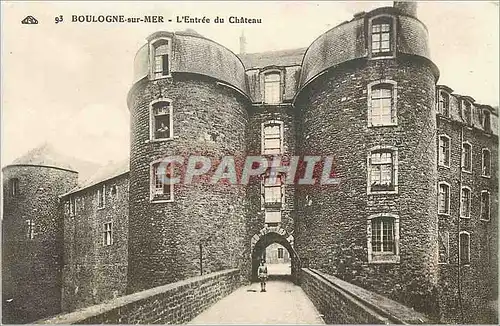 Cartes postales Boulogne-sur-Mer l'entree du ch�teau