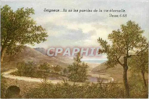 Cartes postales Seigneur tu as les paroles de la vie eternelle