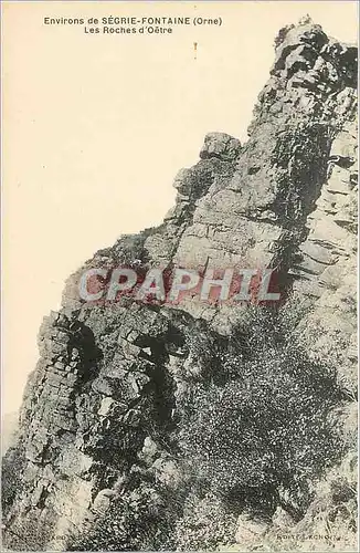 Cartes postales environ de Segrie-Fontaine Orne les roches d'Oetre