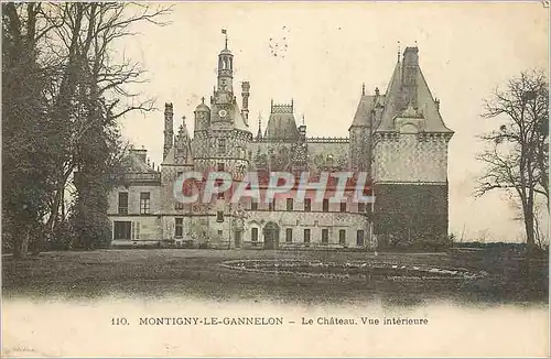 Ansichtskarte AK Montigny-le-Gannelon E-et-L le ch�teau vue interieure