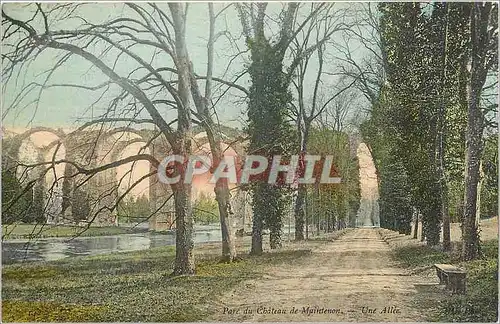 Ansichtskarte AK parc du ch�teau de Maintenon une allee