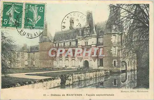 Cartes postales ch�teau de Maintenon fa�ade septentrionale